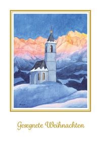 Produktbild: Reinhold Stecher Weihnachtskarte Morgenrot
