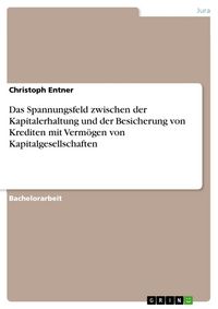 Produktbild: Das Spannungsfeld zwischen der Kapitalerhaltung und der Besicherung von Krediten mit Verm&ouml;gen von Kapitalgesellschaften