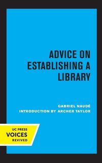 Produktbild: Advice on Establishing a Library