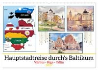 Produktbild: Hauptstadtreise durch's Baltikum (Wandkalender 2027 DIN A2 quer), CALVENDO Monatskalender
