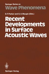 Produktbild: Recent Developments in Surface Acoustic Waves