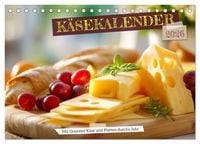 Produktbild: K&auml;sekalender - mit Gourmet K&auml;se und Platten durchs Jahr (Tischkalender 2026 DIN A5 quer), CALVENDO Monatskalender