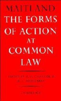 Produktbild: The Forms of Action at Common Law