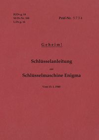 Produktbild: H.Dv.g. 14, M.Dv.Nr. 168, L.Dv.g. 14 Schl&uuml;sselanleitung zur Schl&uuml;sselmaschine En