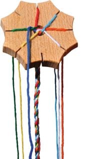 Produktbild: Fagus&reg; 019146 - DIY Kn&uuml;pfstern mit Baumwollgarn, Handarbeit, Basteln