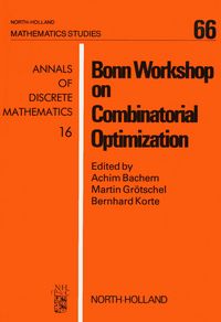 Produktbild: Bonn Workshop on Combinatorial Optimization