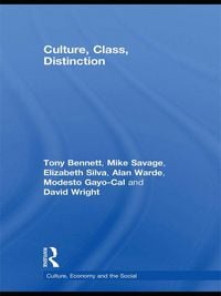 Produktbild: Culture, Class, Distinction