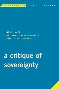 Produktbild: Critique of Sovereignty