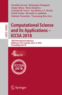 Produktbild: Computational Science and Its Applications &ndash; ICCSA 2018