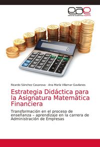 Produktbild: Estrategia Did&aacute;ctica para la Asignatura Matem&aacute;tica Financiera