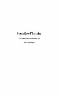 Produktbild: PoussiEre d'histoire - une memoire des annees 80