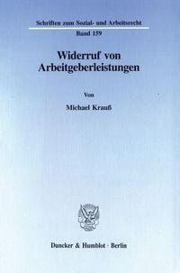 Produktbild: Widerruf von Arbeitgeberleistungen.