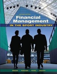 Produktbild: Brown, M: Financial Management in the Sport Industry
