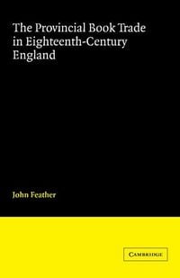 Produktbild: The Provincial Book Trade in Eighteenth-Century England