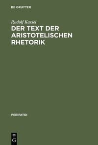 Produktbild: Der Text der aristotelischen Rhetorik