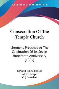 Produktbild: Consecration Of The Temple Church