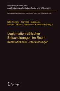Produktbild: Legitimation ethischer Entscheidungen im Recht