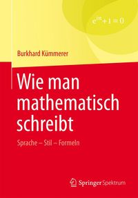 Produktbild: Wie man mathematisch schreibt