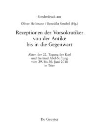 Produktbild: Rezeptionen der Vorsokratiker von der Antike bis in die Gegenwart