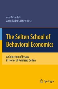 Produktbild: The Selten School of Behavioral Economics