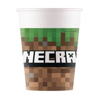 Produktbild: Pappbecher MINECRAFT 200ml 8 St&uuml;ck