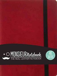 Produktbild: Bb-Monsieur Notebk Leather-Red