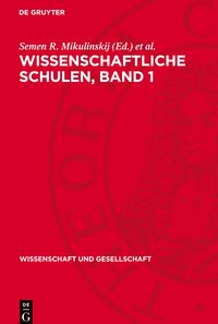 Produktbild: Wissenschaftliche Schulen, Band 1