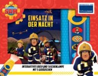 Produktbild: Feuerwehrmann Sam - Einsatz in der Nacht - Pappbilderbuch mit Taschenlampe und Glitzerseiten - Bilderbuch mit 5 tollen Ger&auml;uschen