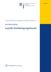Produktbild: Gestufte Streitbeilegungsklauseln
