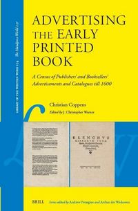 Produktbild: Advertising the Early Printed Book