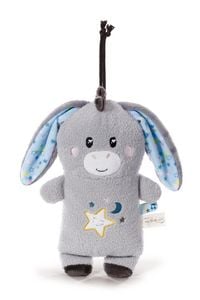Produktbild: NICI Baby-Einschlafhilfe Littledoo Esel mit&nbsp;Licht Sound und Smart Cry Sensor grau 25cm Geschenkbox