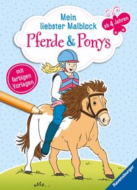 Produktbild: Mein liebster Malblock ab 4 Jahren: Pferde & Ponys