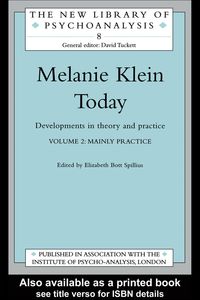 Produktbild: Melanie Klein Today, Volume 2: Mainly Practice