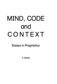Produktbild: Mind, Code and Context