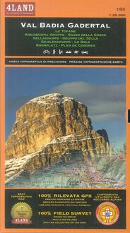 Produktbild: Val Badia. Le Tofane. Sasso della Croce. Gruppo del Sella. Le Odle. Plan de Corones 1:25.000. Ediz. italiana, inglese e tedesca