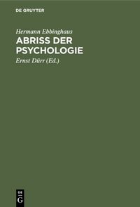 Produktbild: Abriss der Psychologie