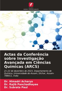 Produktbild: Actas da Confer&ecirc;ncia sobre Investiga&ccedil;&atilde;o Avan&ccedil;ada em Ci&ecirc;ncias Qu&iacute;micas (ARCS)