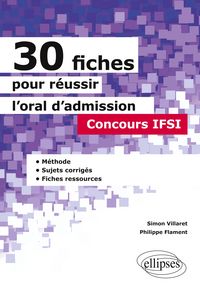 Produktbild: 30 fiches pour r&eacute;ussir l'oral d'admission en IFSI