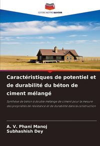 Produktbild: Caract&eacute;ristiques de potentiel et de durabilit&eacute; du b&eacute;ton de ciment m&eacute;lang&eacute;