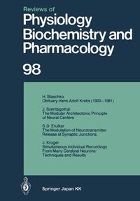 Produktbild: Reviews of Physiology, Biochemistry and Pharmacology
