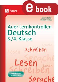 Produktbild: Auer Lernkontrollen Deutsch 3.-4. Klasse