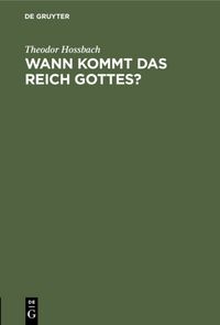 Produktbild: Wann kommt das Reich Gottes?