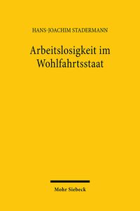 Produktbild: Arbeitslosigkeit im Wohlfahrtsstaat