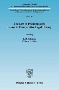 Produktbild: The Law of Presumptions: Essays in Comparative Legal History.