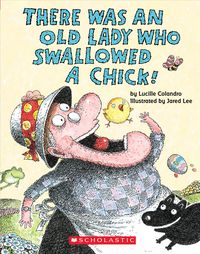 Produktbild: There Was an Old Lady Who Swallowed a Chick! (Board Book)