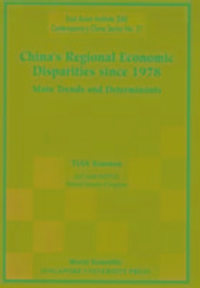Produktbild: China's Regional Economic Disparities Since 1978: Main Trends and Determinants