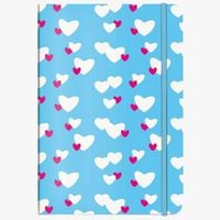 Produktbild: Notizbuch A5 Unicef Herzwolken