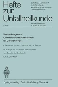 Produktbild: Verhandlungen der &Ouml;sterreichischen Gesellschaft f&uuml;r Unfallchirurgie