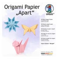 Produktbild: URSUS Falten Origami Papier Apart, 13,8 x 13,8 cm, 100 Blatt