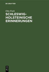 Produktbild: Schleswig-Holsteinische Erinnerungen